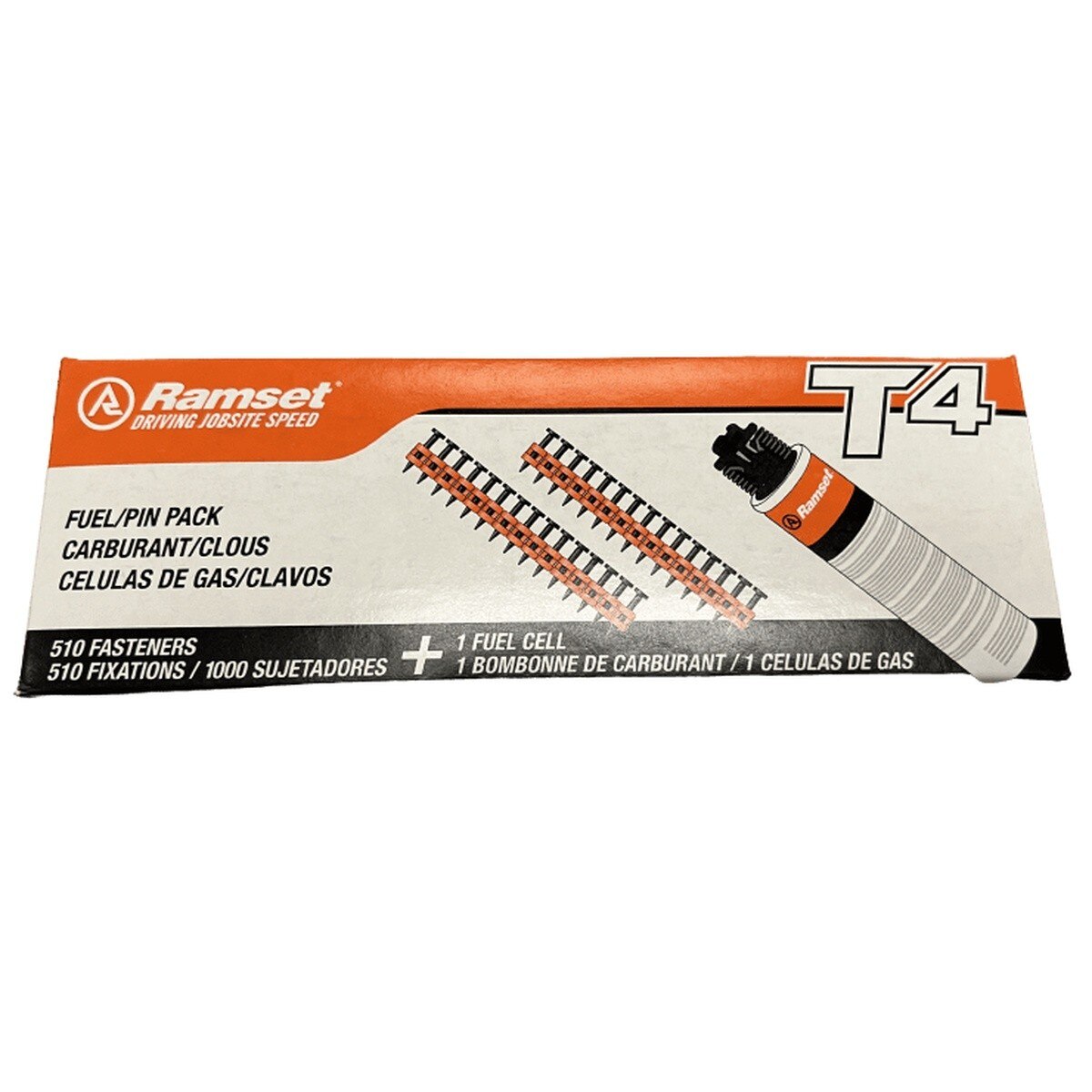 ITW Ramset Red Head T4012SM T4 1/2" Premium Pin Pack with Fuel Cell for T4MAG (1000 Pack)