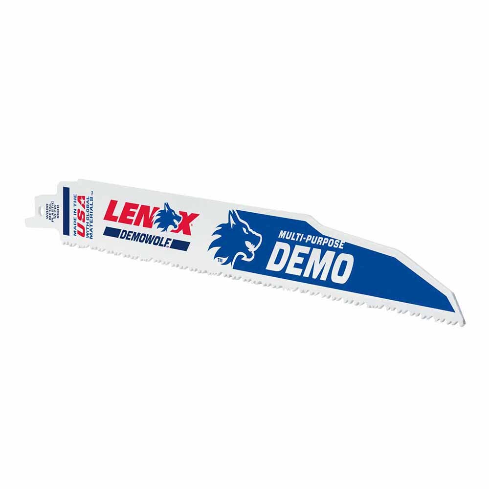 Lenox LXARB950R 9" 10 TPI DEMOWOLF Reciprocating Saw Blade 25PK