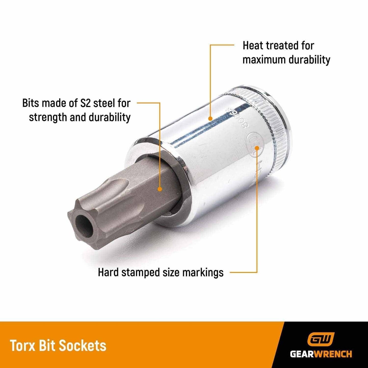Gearwrench 80456D 3/8" Drive Tamper-Proof Torx Bit Socket T40
