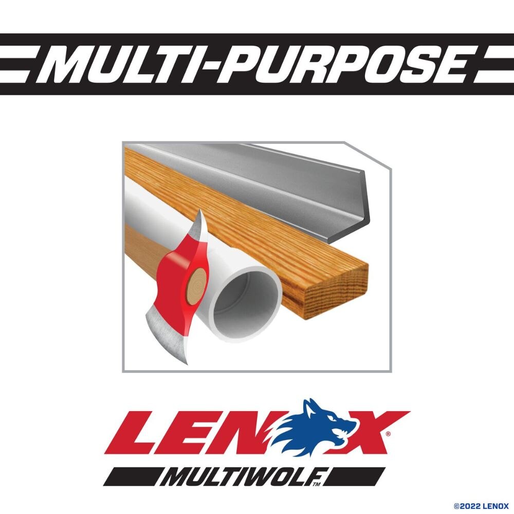 Lenox 20535B850R MULTIWOLF 8 in. 14 TPI WAVE EDGE Reciprocating Saw Blade (25 PK)