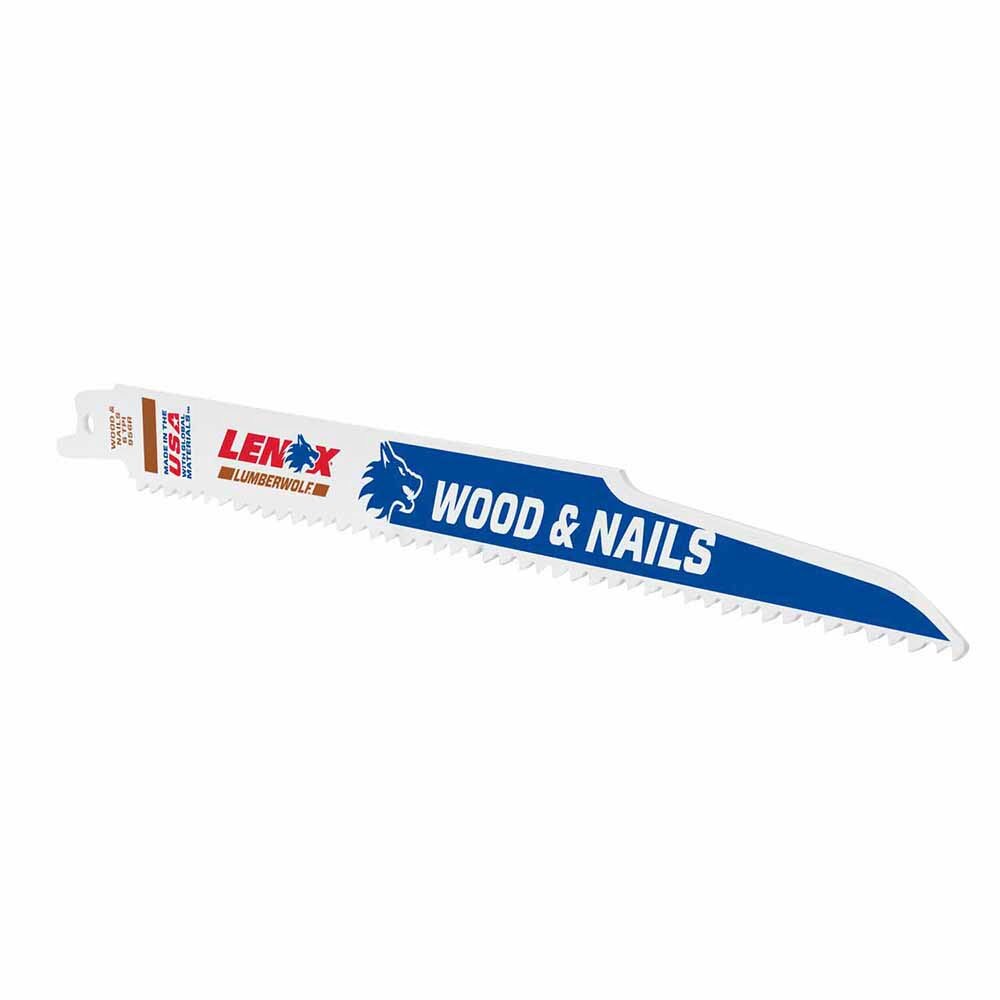 Lenox 20558B956R 9" 6 TPI LUMBERWOLF Reciprocating Saw Blade 25PK
