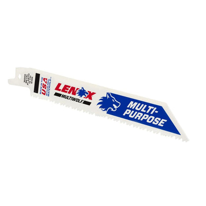 Lenox 20562610R MULTIWOLF 6 in. 10 TPI WAVE EDGE Reciprocating Saw Blade (5 PK)