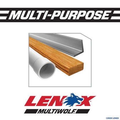 Lenox 20562610R MULTIWOLF 6 in. 10 TPI WAVE EDGE Reciprocating Saw Blade (5 PK)