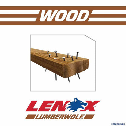 Lenox 20572656R 6" 6 TPI LUMBERWOLF Reciprocating Saw Blade 5PK