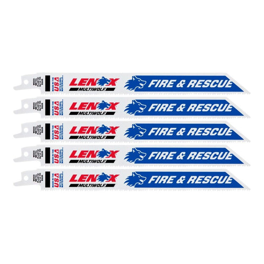 Lenox 20577850R MULTIWOLF 8 in. 14 TPI WAVE EDGE Reciprocating Saw Blade (5 PK)