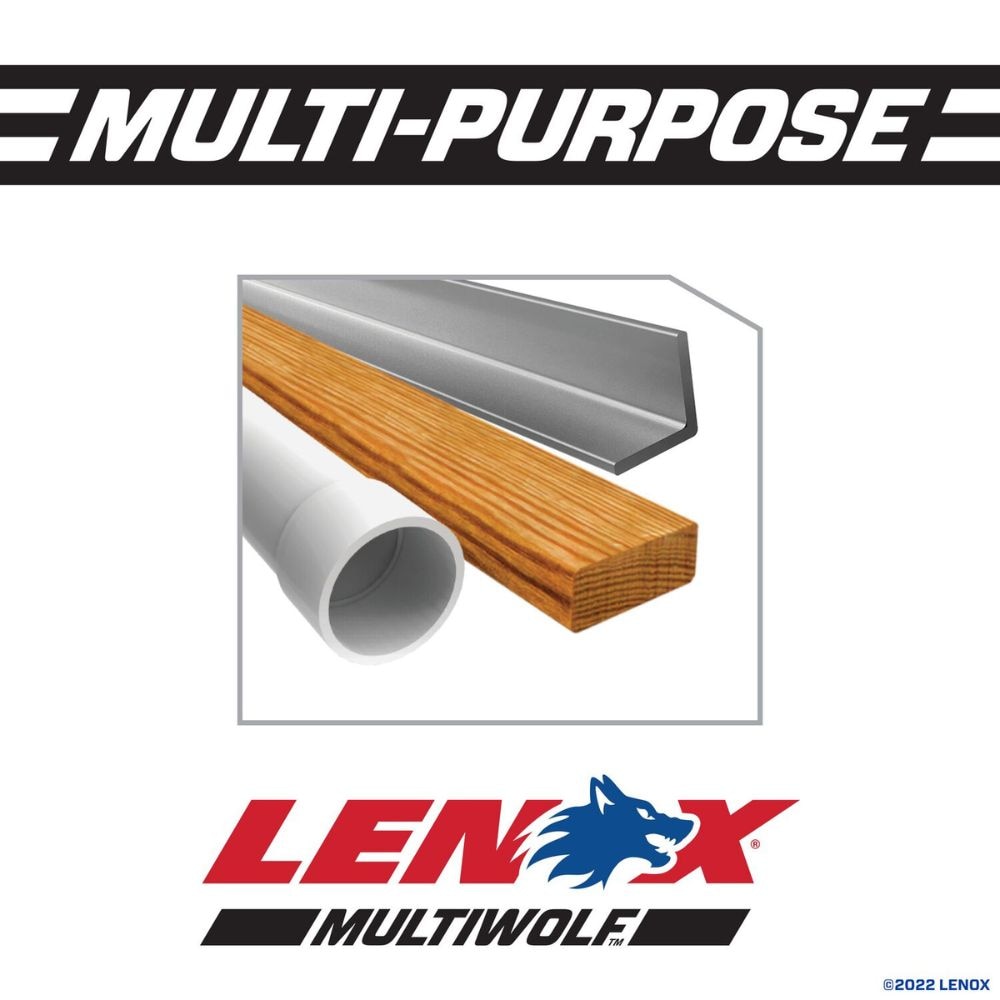 Lenox 20583110R MULTIWOLF 12 in. 14 TPI WAVE EDGE Reciprocating Saw Blade (5 PK)