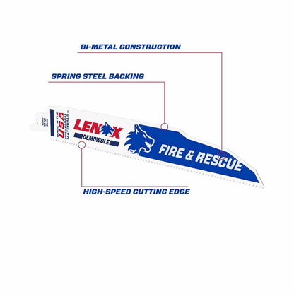 Lenox 20597960R 9" 10 TPI DEMOWOLF Reciprocating Saw Blade 2PK