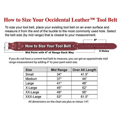 Occidental Leather 5005M Medium Belt Liner with Sheepskin