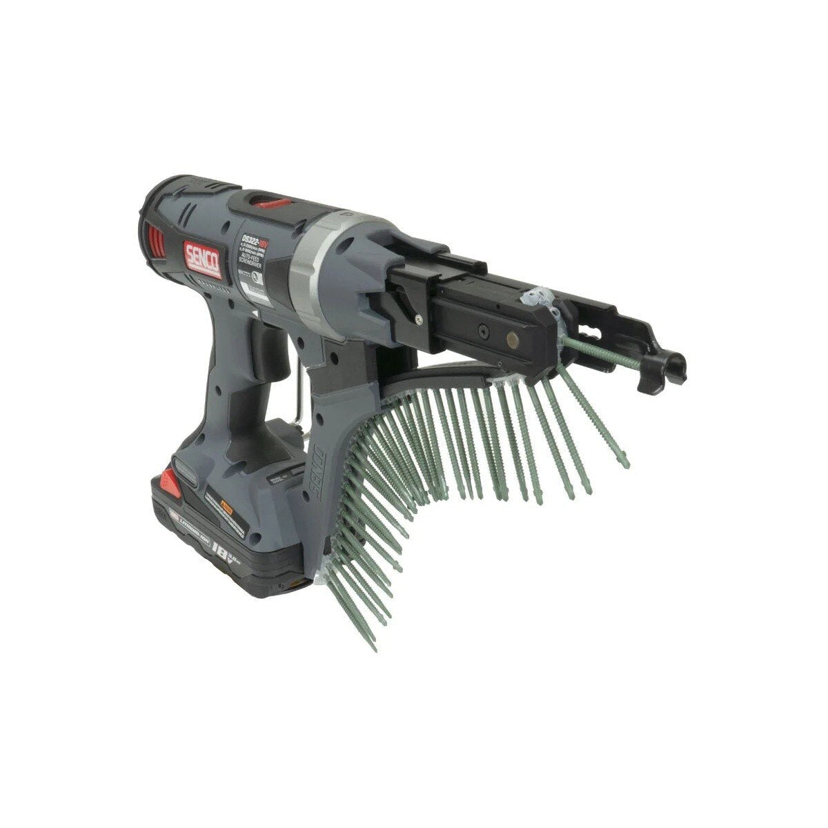 SENCO 10C0002N 18V 1" to 3" 2,500 RPM Cordless Collated Screw System Kit with 4.0Ah Battery (1 Kit)