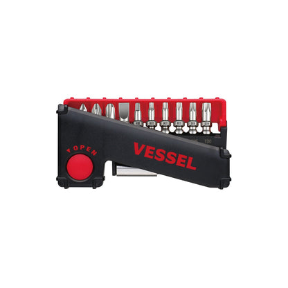 Vessel 220USBS1U "Speed Promotion" e-Assist USB Rechargeable High Speed Screwdriver w/ 11-Pc Bit Set + Ball Grip Holder